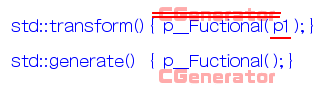 std::transform()  std::generate() ̈Ⴂ